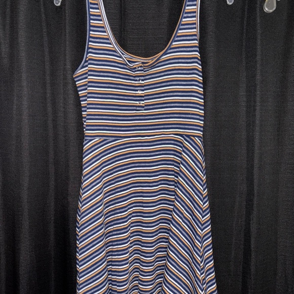 SO Dresses & Skirts - SO Navy and White Striped Mini Dress